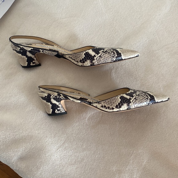 Jimmy Choo Snakeskin Slingbacks - Picture 2 of 3